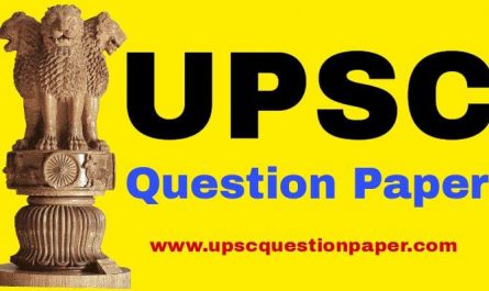 UPSC Question Paper