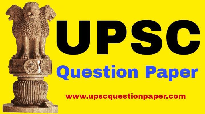 UPSC Question Paper