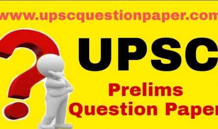 Upsc Prelims Question Paper