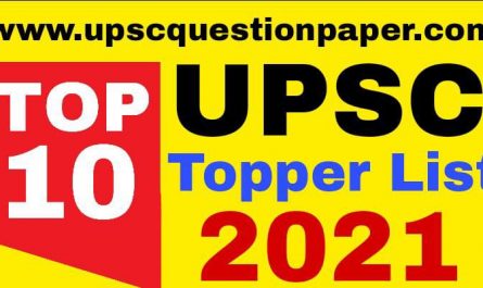 UPSC Topper 2021 | UPSC Exam Topper List