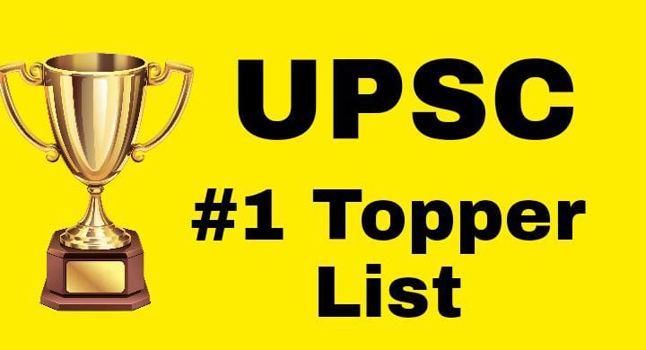 UPSC Topper List