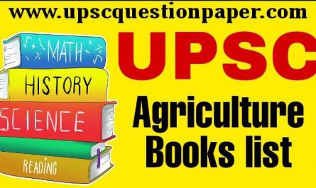 UPSC Agriculture Optional Book List