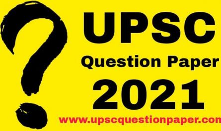 UPSC Previous Year Papers 2021