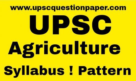 Agriculture UPSC
