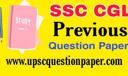 SSC CGL Question Paper 2022