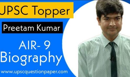 Preetam Kumar UPSC CSE Preparation and Biography